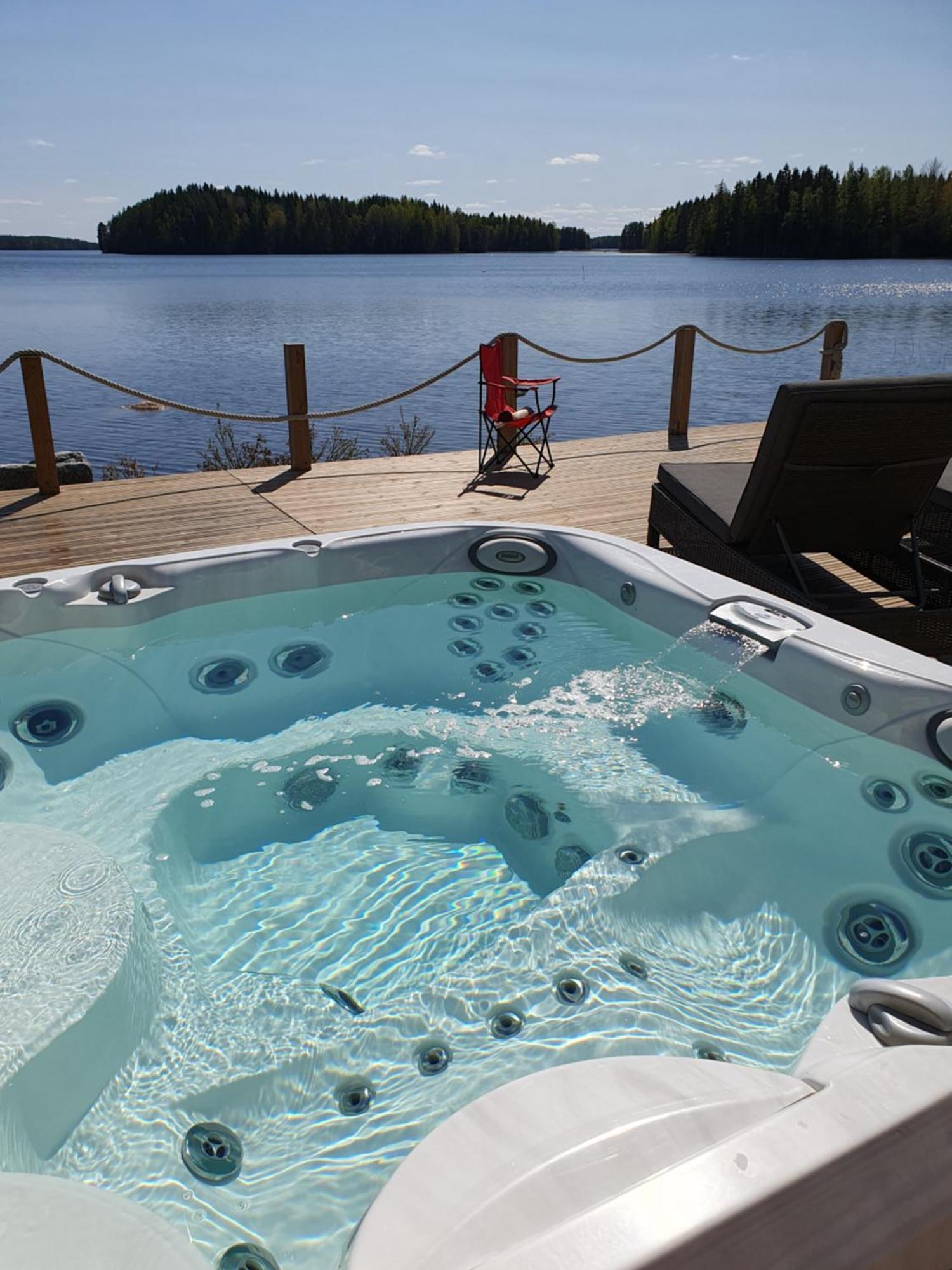 Stunning Log Cabin 45M2 On The Shore Of Kallavesi. Kuopio Exterior foto